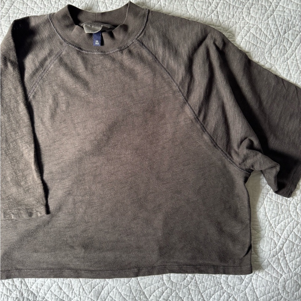 Dark Grey Boxy Tee 100% Cotton